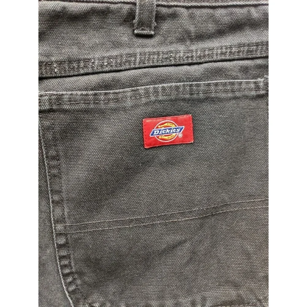 Men's DICKIES Dungaree‎ Black Canvas Utility Pants 38